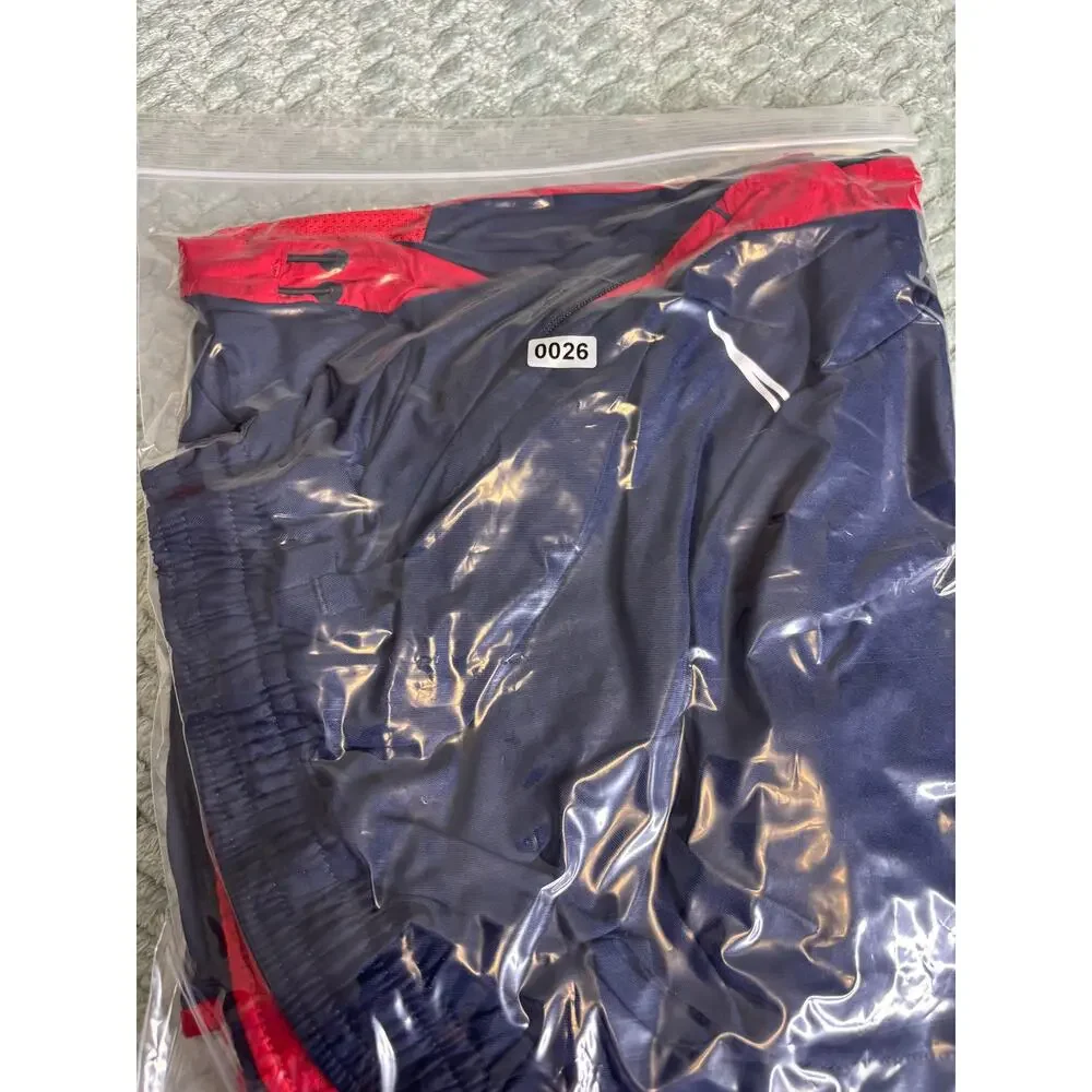 Nike Dri-FIT Navy Red Track Pants Men’s Large Y2K Soccer Training